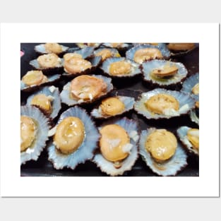 Grilled limpets Posters and Art
